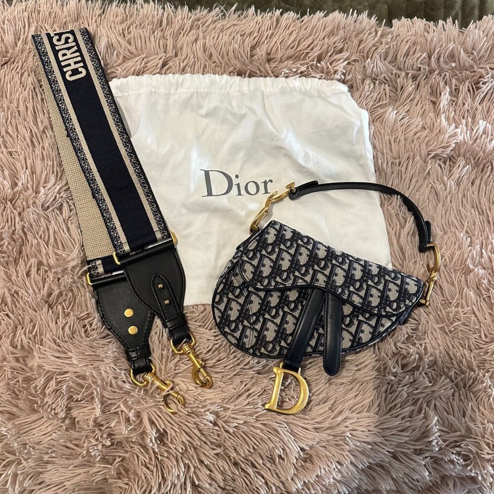Dior Mini Saddle Bag with Sport Strap